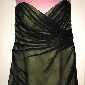 IMPRESSION Bridal Gown in Emerald w/ Black Shiffon
